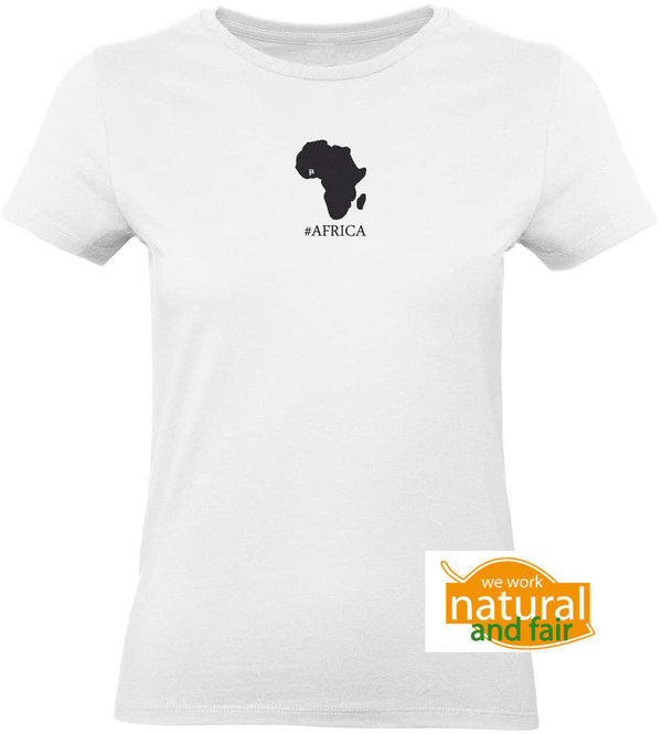 Faires Damen T-Shirt Druck Afrika