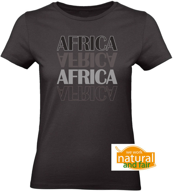 Faires Damen T-Shirt Africa, Africa, Africa