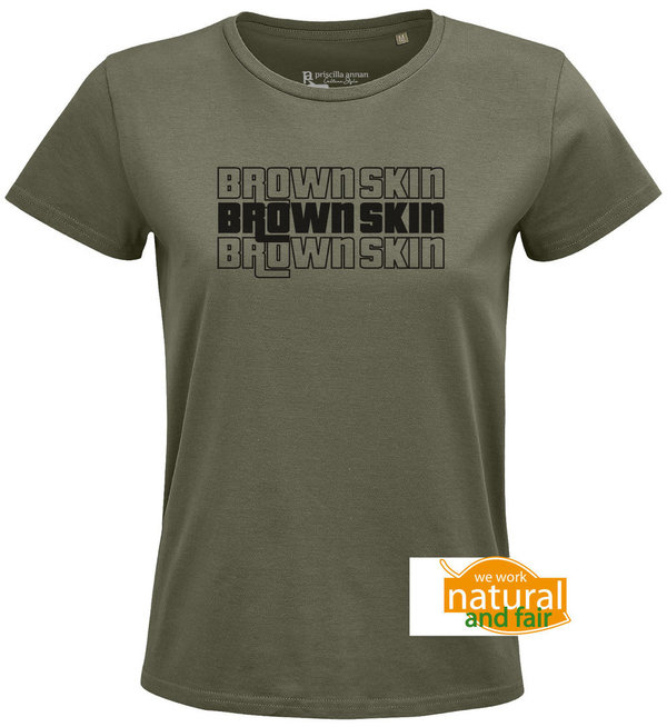 Faires Damen T-Shirt Brown Skin