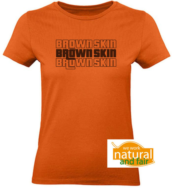 Faires Damen T-Shirt Brown Skin