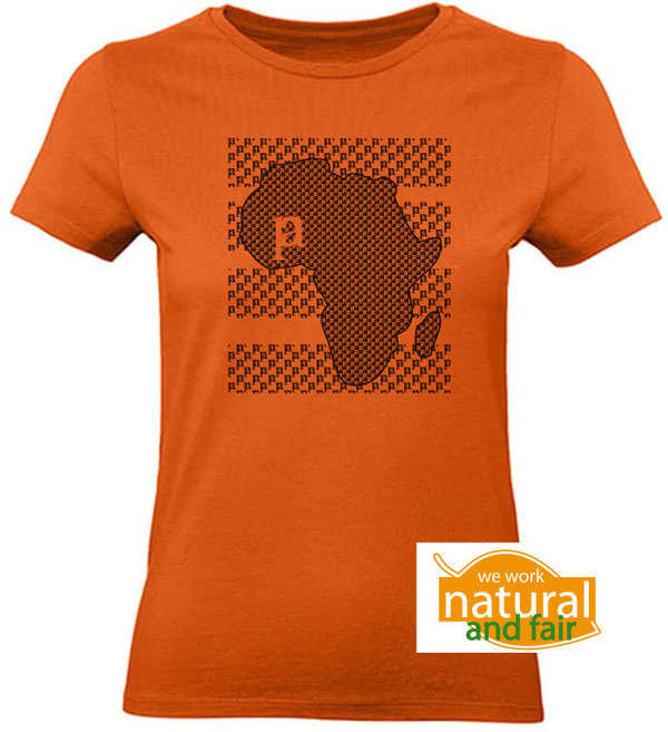 Faires Damen T-Shirt Druck Geometrisch Afrika